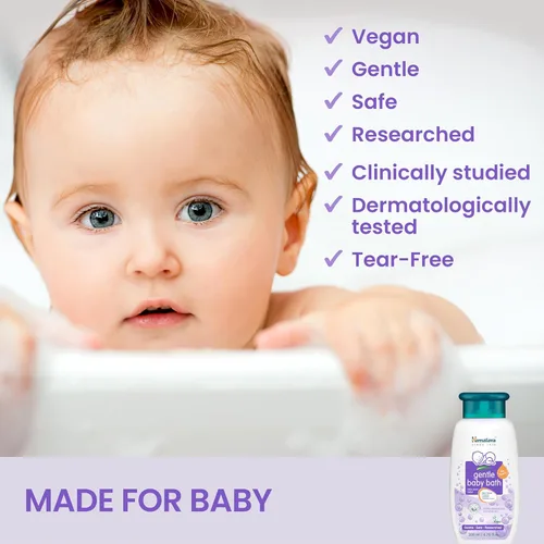 Vista 3 de Himalaya Gentle Baby Bath, Baby Wash, libre de parabenos, SLS/SLES y ftalatos (6.8 fl oz 1-PACK)