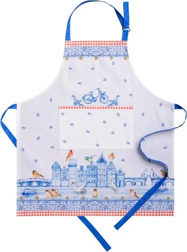 Vista 38 de Maison d' Hermine Delantal 100% de algodón para mujeres con bolsillo de cocina delantal de chef para hombres, decoración de Pascua