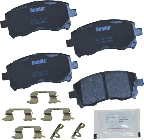 Vista 169 de Pastillas de Freno Delanteras Cerámicas Bendix Priority1 CFC430A para Modelos Selectos INFINITI G35, I30, Nissan 350Z, Altima, Juke, Maxima, Sentra