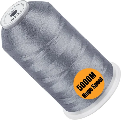 Vista 112 de New brothread - Bobina única de 5000 m de hilo de poliéster para máquina de bordar 40WT para máquinas comerciales y domésticas - Marigold
