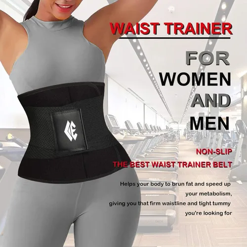 Vista 2 de Waist Trainer Belt for Women Man - Waist Trimmer Ab Belt - Tummy Control Body Shaper