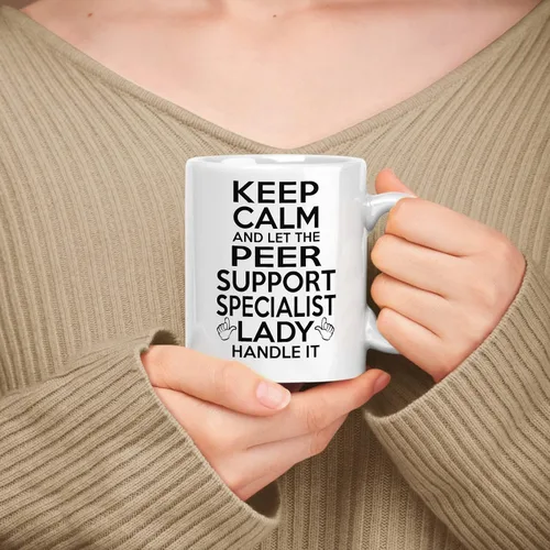 Vista 20 de Gift For Advocate - Taza de cerámica blanca de 11 onzas y 15 onzas – Keep Calm & Let The Advocate Lady Handle It