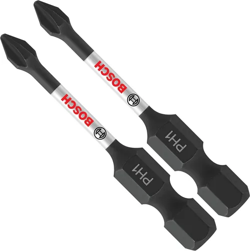 Vista 22 de BOSCH ITPH1102 - Paquete de 2 unidades de 1 pulgada. Phillips #1 Impact Tough Destornillador Brocas de Inserción