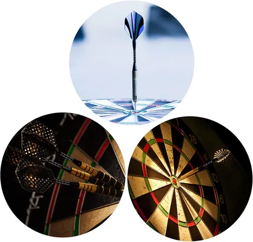 Vista 3 de 30 piezas de ejes de dardos para punta de acero media 2BA rosca de aleación de aluminio de 50 mm 53 mm con anillos de goma de repuesto, accesorios