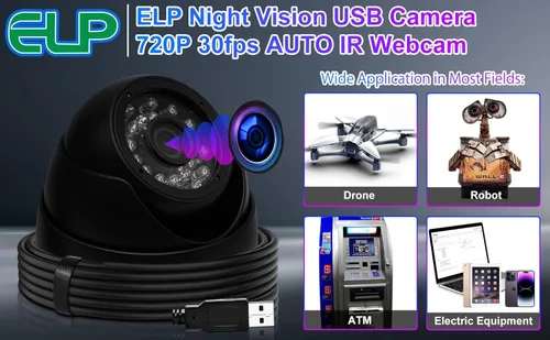 Vista 8 de Cámara Web USB estilo domo, cámaras web Adroid USB con FHD 1080P, 1MP, 1.3MP, 2MP, pequeña cámara USB Mac Linux, cámara estilo domo UVC de alta