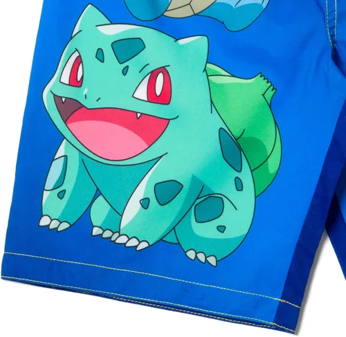 Vista 4 de Traje de baño Pokemon UPF 50+ para niños pequeños a niños grandes (4T - 14-16)