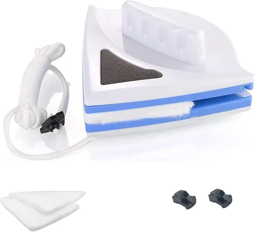 Herramienta magnética para limpiar ventanas, limpiador de vidrio, limpiador de ventanas de doble cara, cepillo de limpieza de ventanas para limpieza