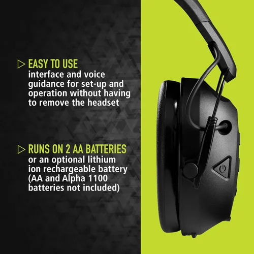 Vista 9 de Peltor Sport Tactical 500 Smart Protector auditivo electrónico con tecnología Bluetooth