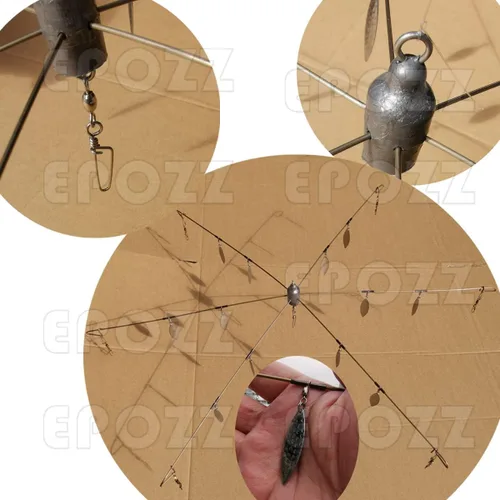 Vista 3 de Juego de equipo de pesca con paraguas