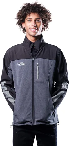 Vista 14 de Ultra Game Chaqueta de satén oficial de la NFL Supreme Heritage para hombre