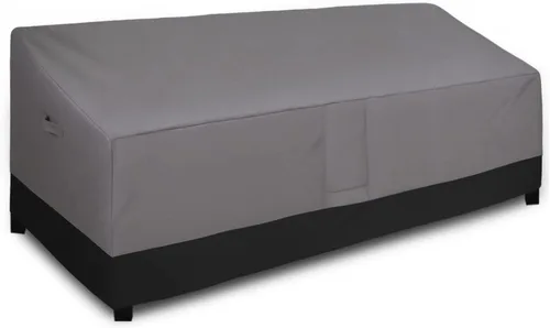 Vista 16 de Easy-Going - Funda impermeable para sofá de exterior de alta resistencia para patio, funda de sofá para muebles de patio, a prueba de viento y gris