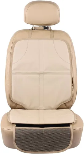 Vista 2 de Viaviat Protector de Asiento de Automóvil de Cuero para Elevador Duradero Impermeable Alfombrilla Protectora Funda de Asiento de Auto Grande