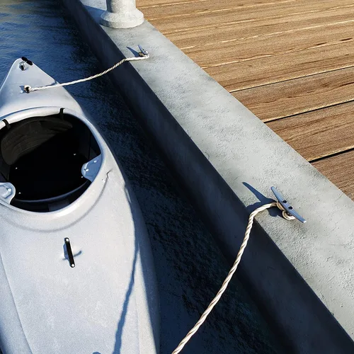 Vista 6 de Tacos de muelle de hierro galvanizado de 4" (paquete de 8)