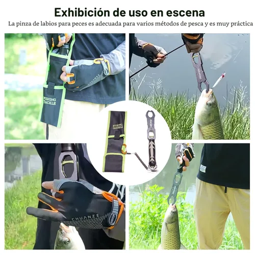 Vista 7 de Pinza para Labios de Pescado Balanza de Pescado Soporte Profesional para Peces Material de Aleación de Aluminio Agarrador Herramienta de Agarre