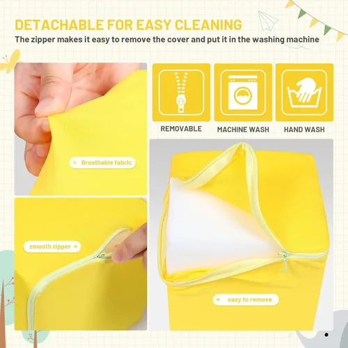 Vista 3 de Bloques de espuma para niños pequeños, bloques de construcción suaves para niños pequeños, bloques apilables coloridos para niños, 7 piezas