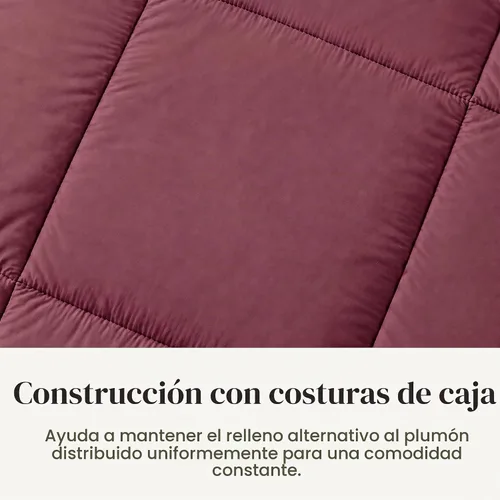 Vista 8 de Modern Threads Edredón reversible alternativo de microfibra de plumón blanco/blanco, King 01 Blanco