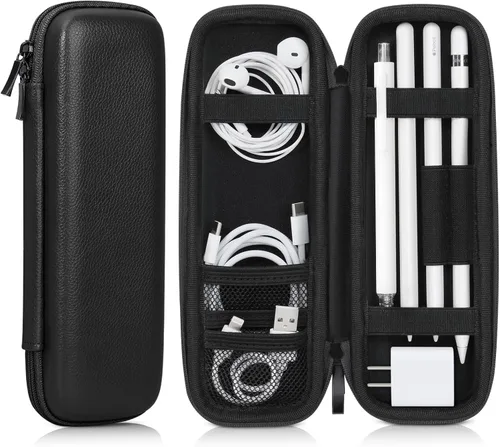 DTTO Funda protectora rígida de piel sintética para accesorios de iPad Pencil Pro, Apple Pencil (12 generación), lápiz Apple Pencil (USB-C), color