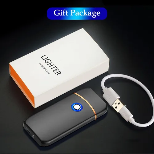 Vista 7 de Encendedor Electrónico, Encendedor Eléctrico, Encendedor Inteligente Recargable USB, Encendedores Geniales Portátil Encendido de Doble Cara