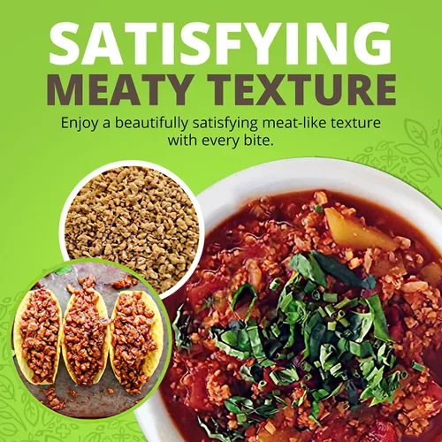 Vista 7 de Plant Basics - Proteína vegetal abundante - Crumble sin sabor, 1 libra - Condimento a base de plantas, como el jamón, 2 onzas - Sin OMG, sin gluten