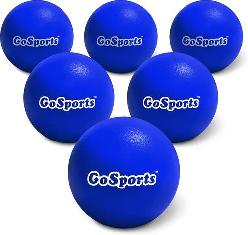Vista 7 de GoSports Soft Skin Foam Playground Dodgeballs - Set of 6 Includes Mesh Carry Bag
