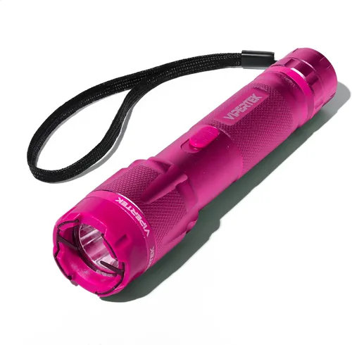 Vista 2 de VIPERTEK VTS-T03 Linterna táctica recargable de aluminio, con LED, color rosa serie 980,000,000 pistola paralizante