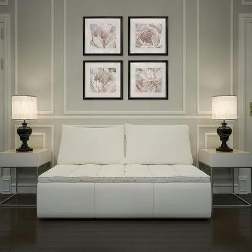 Vista 132 de Wexford Home Colección de primavera de jardín de campo francés, colección de primavera, juego de 4 paneles para decoración de pared de oficina