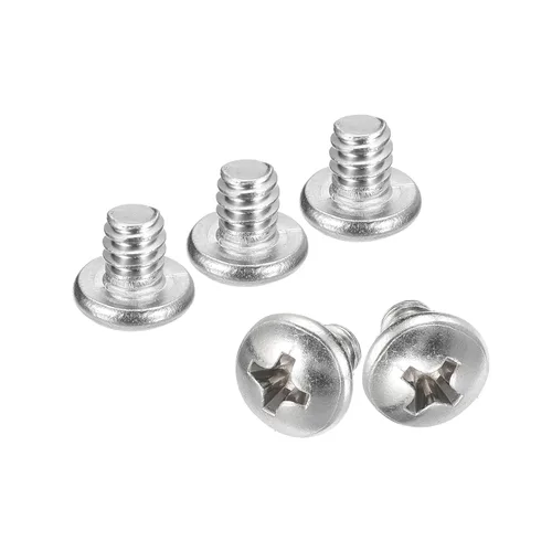 Vista 77 de uxcell Tornillos de máquina de cabeza redonda #10-32x1/2, tornillo de acero inoxidable 304 18-8, accionamiento Phillips, totalmente roscado, acabado