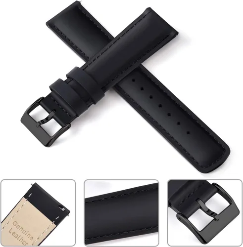 Vista 4 de Ritche - Correa de reloj de cuero de liberación rápida, 18, 19, 20, 21, 22, 23 y 24mm