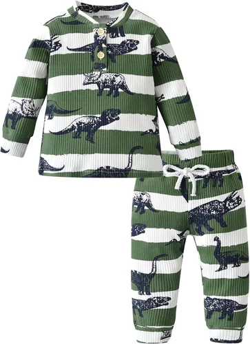 Vista 11 de Conjunto de 2 piezas de sudadera con estampado de letras de manga larga y pantalones para bebé niño Negro