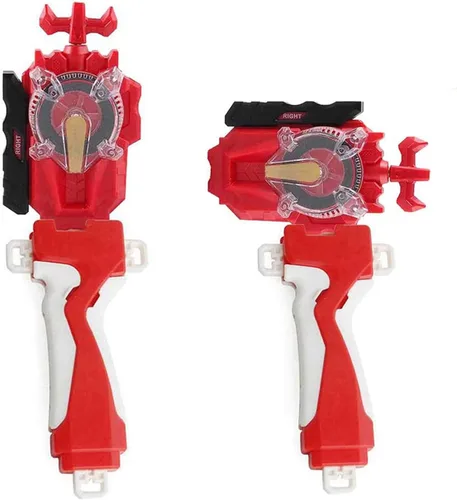 Vista 4 de Battling Sparking String Launcher, juego World Spriggan Top Burst, agarre de lanzador de cuerda giratorio izquierdo y derecho, compatible con todas