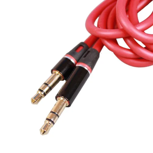 Vista 4 de MaxLLTo Cable auxiliar de audio de 0.138 in, cable auxiliar estéreo, macho a macho, para PSP 1000 Fat Slim 2000 3000 Lite - rojo, 4 pies
