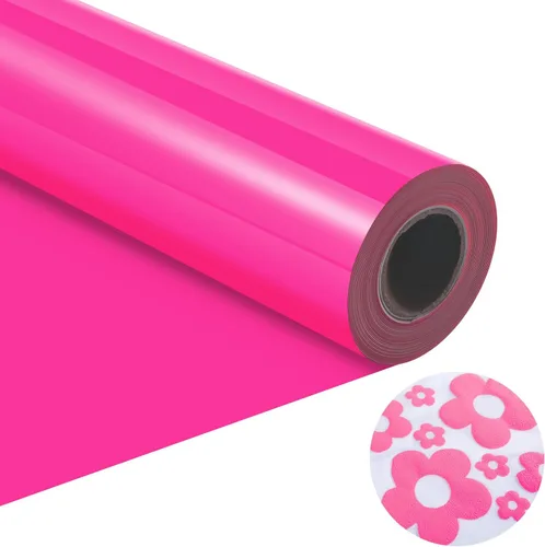 Vista 8 de HTVRONT Rollo de Vinilo de Transferencia de Calor - 12" x 4 pies Vinilo HTV Negro para Camisetas, Vinilo Negro de Planchar para Todas las Máquinas