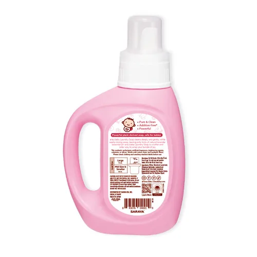 Vista 3 de Arau Baby Essentials Bundle - Jabón de lavandería, jabón corporal de espuma, jabón de botella de espuma, productos a base de jabón, suave