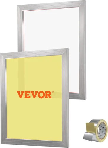 Vista 12 de VEVOR Kit de serigrafía, 6 marcos de impresión de pantalla de seda de aluminio, marco de impresión de pantalla de seda de 10 x 14 pulgadas con malla