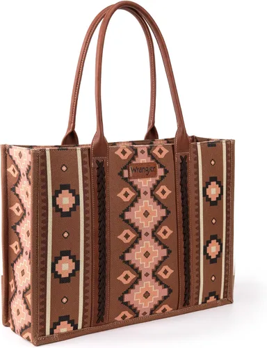 Vista 6 de Wrangler - Cartera para tarjetas de crédito para mujer, estilo bohemio, azteca, con bolsillo con cremallera