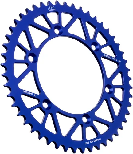 Vista 6 de JT Sprockets JTA251.48BLK Racelite Negra Anodizada de Aluminio 7075 T6 Piñón Trasero, Simple