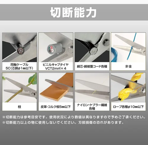 Vista 3 de Engineer Las mejores tijeras de combinación versátiles de alto rendimiento con microjeraciones que sostienen el objeto sin deslizamiento, como