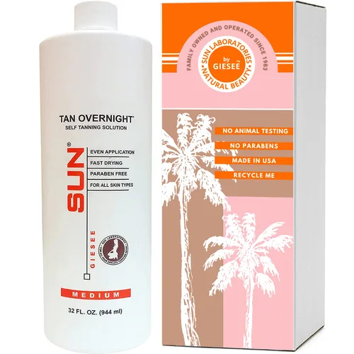Vista 16 de Sun Laboratories By Giesee Ultra Dark Spray Tan Solution 1 galón – Kit de botella autobronceadora con loción bronceadora, bronceador facial y loción