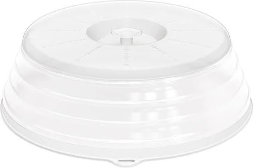 Vista 9 de WVM Cubierta para salpicaduras de microondas ventilada para alimentos, Beige