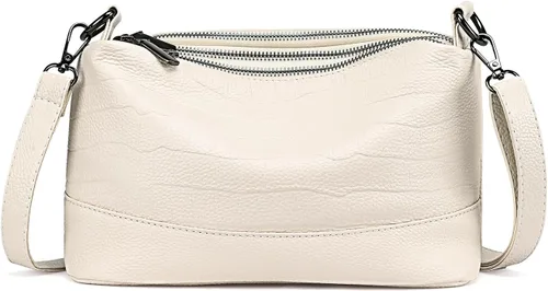 GAEKEAO Crossbody Bags for Women Small Cross Body Bag Genuine Leather Camera Bag Purse with Adjustable Strap