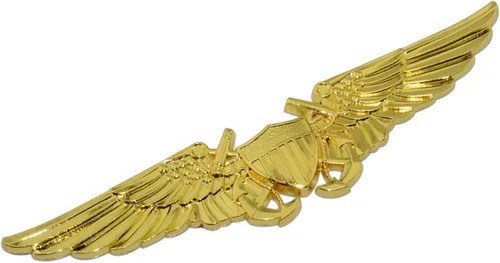 Vista 9 de Emblema de metal de la tripulación de la Fuerza Aérea