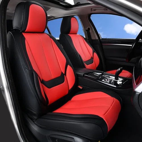 Vista 96 de Coverado Fundas de asiento de automóvil, fundas de asiento delantero, funda de asiento de automóvil beige, protector de asiento de automóvil