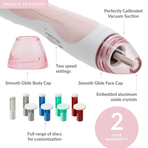 Vista 2 de PMD Personal Microderm Beauty - Set de cuidado de la piel para pieles sensibles, incluye Microderm Pro personal y rubor limpio, máquina