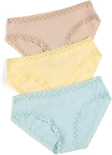 Vista 13 de Natori Paquete de 3 bragas Bliss Girl para mujer Café