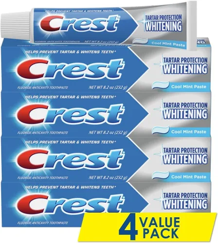 Vista 2 de Crest Pasta de dientes con protección contra el sarro, Menta Fresca Blanqueadora, 5.7 oz, 8.550 lb