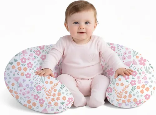 Vista 10 de Little Grape Land Almohada de lactancia para lactancia materna, almohada de alimentación ergonómica con funda extraíble, almohada de alimentación
