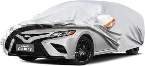 Vista 107 de GUNHYI - Funda de automóvil de 6 capas para Tesla Model 3 (2017-2025), impermeable para todo tipo de clima, protección UV contra la nieve, el sol