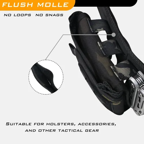 Vista 3 de Tactical Battle Belt Quick Release, 2" Inner Outer System with not snag Inner Belt and MOLLE Webbing for duty Law Enforcement