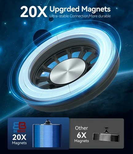 Vista 7 de BEHAVE Soporte de teléfono de coche para Volvo XC40 2019-2023, soporte de teléfono ajustable para XC40, compatible con iPhone, teléfonos Android