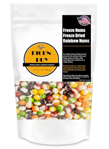 Vista 4 de Cometas crujientes liofilizados de 1 libra, caramelo crujiente liofilizado prémium con sabor original, fabricado en Estados Unidos, sin gluten